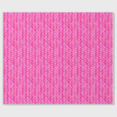 Art Deco Wallpaper Patroon, Fuchsia Pink Cadeaupapier (Vlak)
