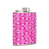 Art Deco Wallpaper Patroon, Fuchsia Pink Heupfles (Rechts)
