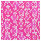 Art Deco Wallpaper Patroon, Fuchsia Pink Stof (Close Up)