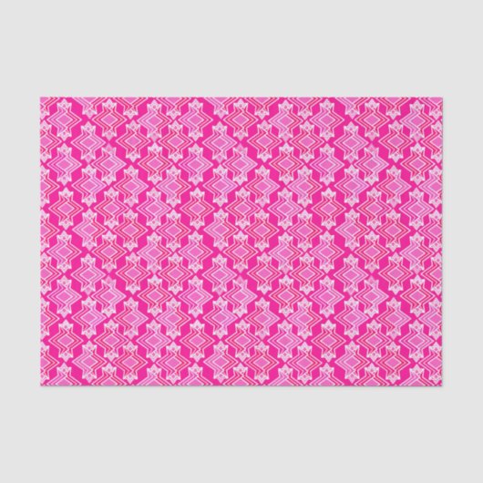 Art Deco Wallpaper Patroon, Fuchsia Pink Tissuepapier (Voorkant)