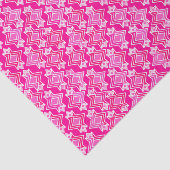 Art Deco Wallpaper Patroon, Fuchsia Pink Tissuepapier (Detail)