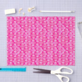 Art Deco Wallpaper Patroon, Fuchsia Pink Tissuepapier (Craft)