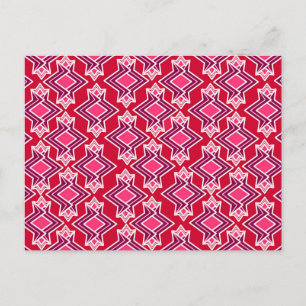 Art Deco Wallpaper Pattern, Bourgogne Briefkaart