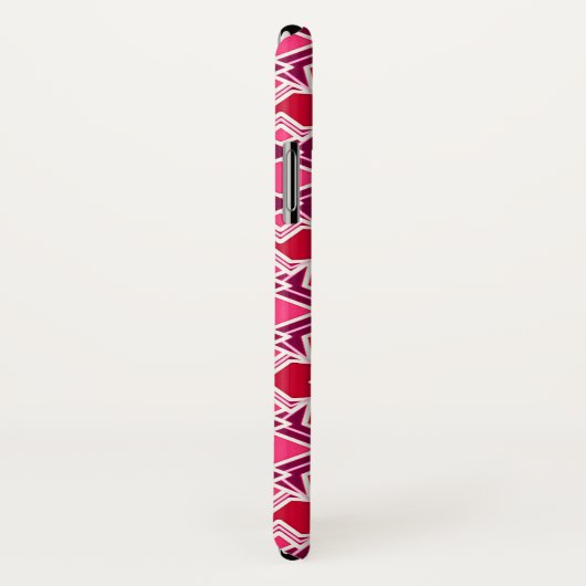 Art Deco Wallpaper Pattern, Bourgogne Case-Mate iPhone Case (Achterkant / rechts)