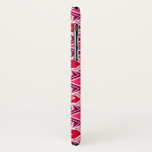 Art Deco Wallpaper Pattern, Bourgogne Case-Mate iPhone Case (Achterkant/links)