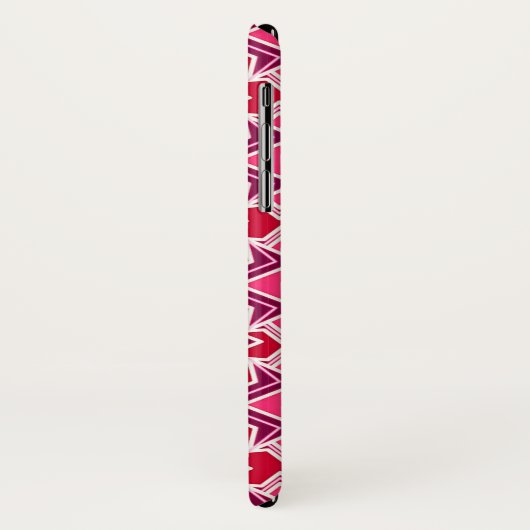 Art Deco Wallpaper Pattern, Bourgogne Case-Mate iPhone Case (Achterkant/links)