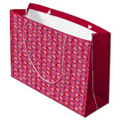 Art Deco Wallpaper Pattern, Bourgogne Groot Cadeauzakje (Achterkant Gekanteld)