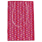 Art Deco Wallpaper Pattern, Bourgogne Medium Cadeauzakje (Voorkant)