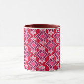 Art Deco Wallpaper Pattern, Bourgogne Mok (Midden)