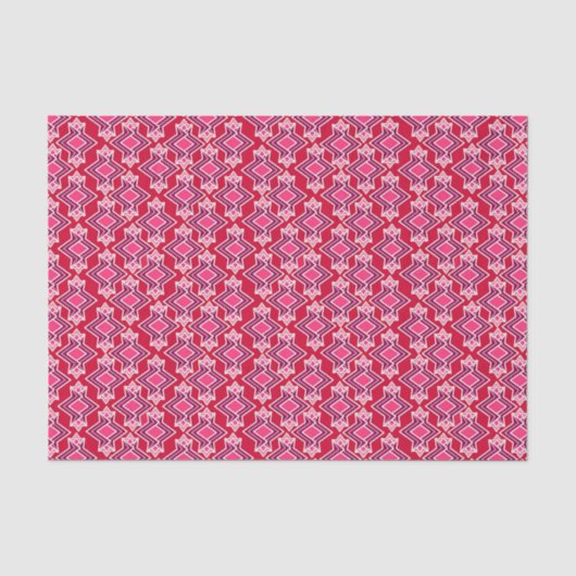 Art Deco Wallpaper Pattern, Bourgogne Tissuepapier (Voorkant)