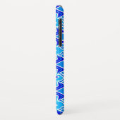 Art Deco Wallpaper Pattern, Cerulean Blue Case-Mate iPhone Case (Achterkant/links)