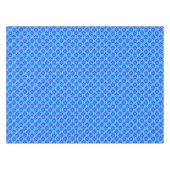 Art Deco Wallpaper Pattern, Cerulean Blue Tafelkleed (Voorkant (Horizontaal))