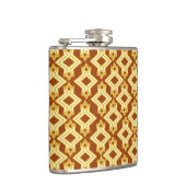 Art Deco Wallpaper Pattern, Golden Brown Heupfles (Rechts)