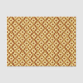 Art Deco Wallpaper Pattern, Golden Brown Tissuepapier (Voorkant)