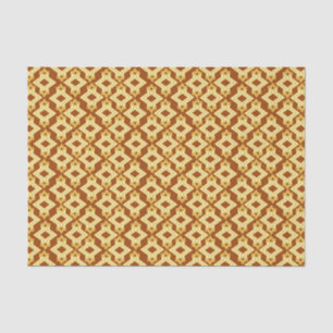 Art Deco Wallpaper Pattern, Golden Brown Tissuepapier