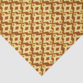 Art Deco Wallpaper Pattern, Golden Brown Tissuepapier (Detail)