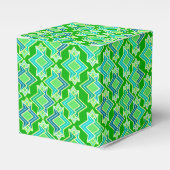 Art Deco Wallpaper Pattern, Jade Green Bedankdoosjes (Voorkant Zijde)