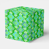 Art Deco Wallpaper Pattern, Jade Green Bedankdoosjes (Achterkant)