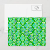 Art Deco Wallpaper Pattern, Jade Green Briefkaart (Voorkant / Achterkant)