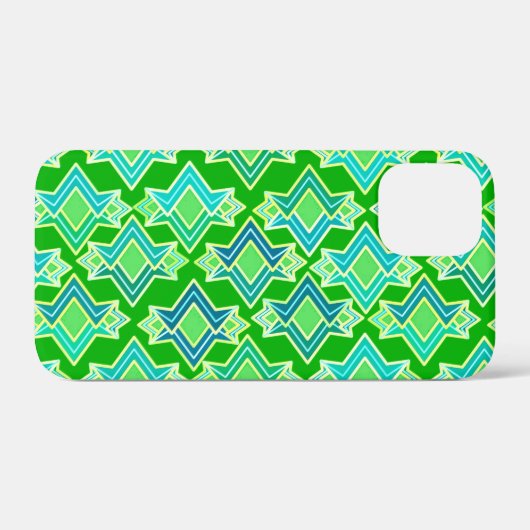 Art Deco Wallpaper Pattern, Jade Green Case-Mate iPhone Case (Achterkant (horizontaal))