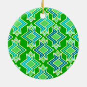 Art Deco Wallpaper Pattern, Jade Green Keramisch Ornament (Achterkant)
