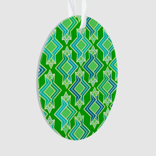 Art Deco Wallpaper Pattern, Jade Green Ornament (voorkant)