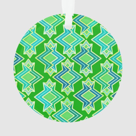 Art Deco Wallpaper Pattern, Jade Green Ornament (achterkant)