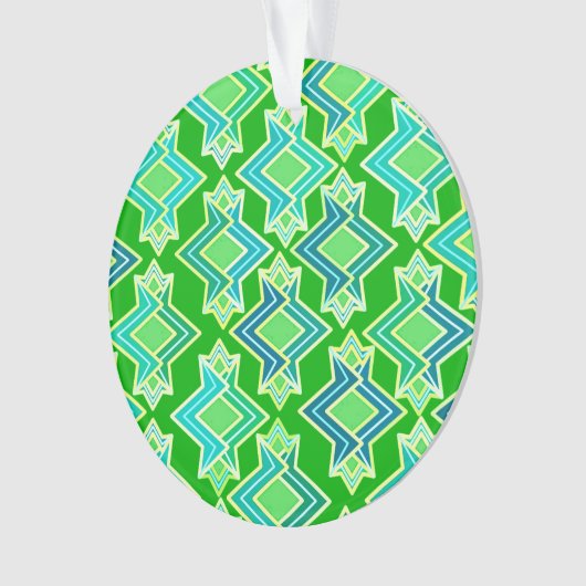 Art Deco Wallpaper Pattern, Jade Green Ornament (voorkant)