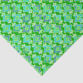 Art Deco Wallpaper Pattern, Jade Green Tissuepapier (Detail)