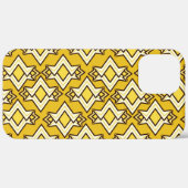 Art Deco Wallpaper Pattern, Mustard Gold Case-Mate iPhone Case (Achterkant (horizontaal))