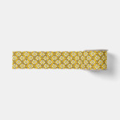 Art Deco Wallpaper Pattern, Mustard Gold Grosgrain Lint (Voorkant)