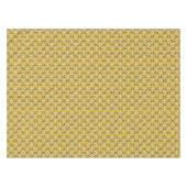 Art Deco Wallpaper Pattern, Mustard Gold Tafelkleed (Voorkant (Horizontaal))