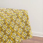 Art Deco Wallpaper Pattern, Mustard Gold Tafelkleed (Voorbeeld)