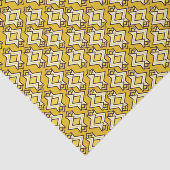 Art Deco Wallpaper Pattern, Mustard Gold Tissuepapier (Detail)