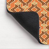 Art Deco Wallpaper Pattern, Terracotta / Rust Muismat (Hoek)