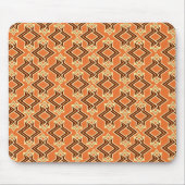 Art Deco Wallpaper Pattern, Terracotta / Rust Muismat (Voorkant)