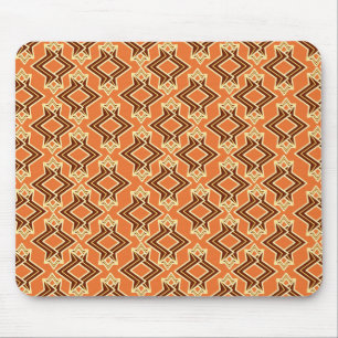 Art Deco Wallpaper Pattern, Terracotta / Rust Muismat