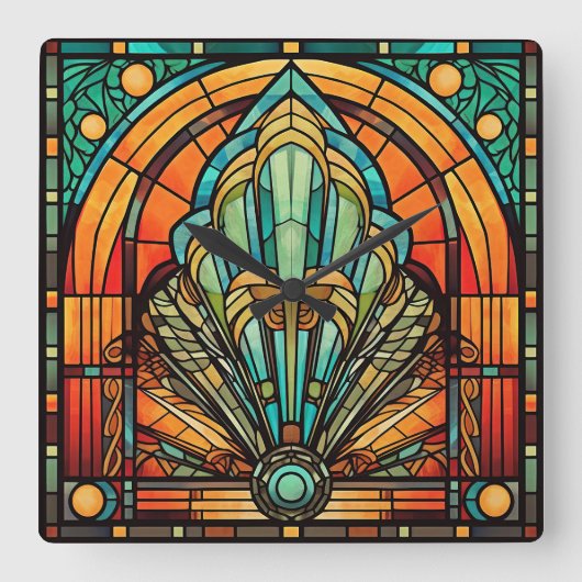 Art Deco wandklok (Voorkant)