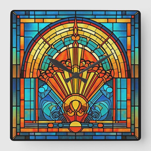 Art Deco wandklok (Voorkant)