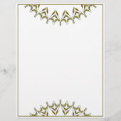 Art Deco-waterverf Briefhoofd (Voorkant)