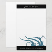Art Deco Wave Briefpapier (Voorkant / Achterkant)