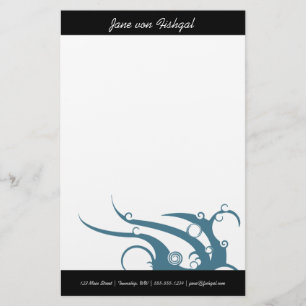 Art Deco Wave Briefpapier