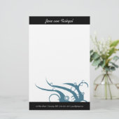 Art Deco Wave Briefpapier (Staand voorkant)