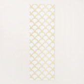 Art Deco Wave Patten Pink Flamingo Yogamat (Achterkant)