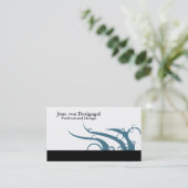 Art Deco Wave Visitekaartje (Staand voorkant)