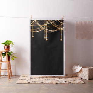 Art Deco Weddenschap Foto achtergrond Gold String Stof