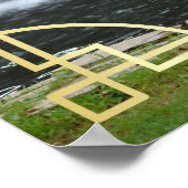 Art Deco Weddenschap Ontvang je Foto Welkomstteken Poster (Hoek)