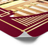 Art Deco Weddenschap Ontvang je Foto Welkomstteken Poster (Hoek)