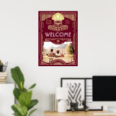 Art Deco Weddenschap Ontvang je Foto Welkomstteken Poster (Thuiskantoor)