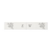 Art Deco Wedding Belly Band | Elegant Gatsby-Inspi Uitnodigingen Wikkel (Vlak)